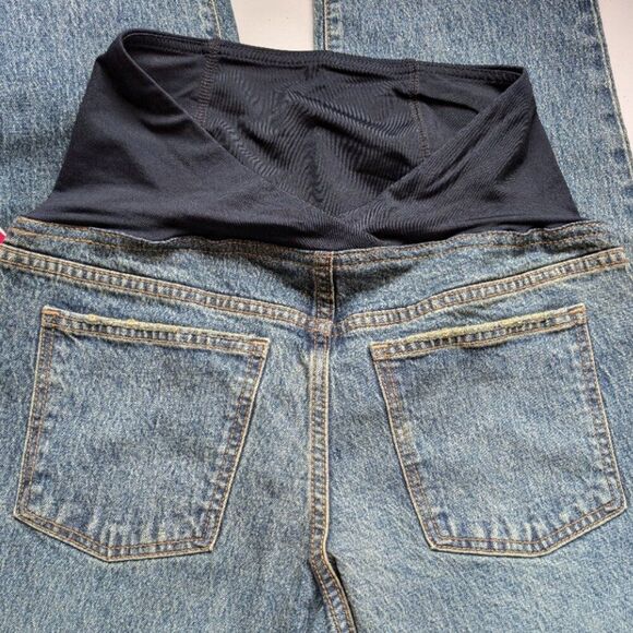 Isabel Maternity Vintage Straight Jeans Size 2 Crossover Panel - Picture 5 of 9